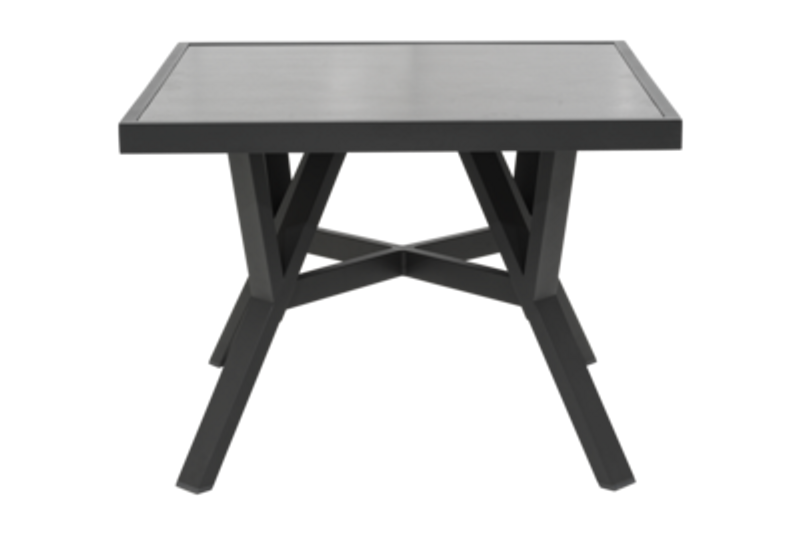 Brafab Samvaro bord 90x90 cm inkl glasskiva Antracit