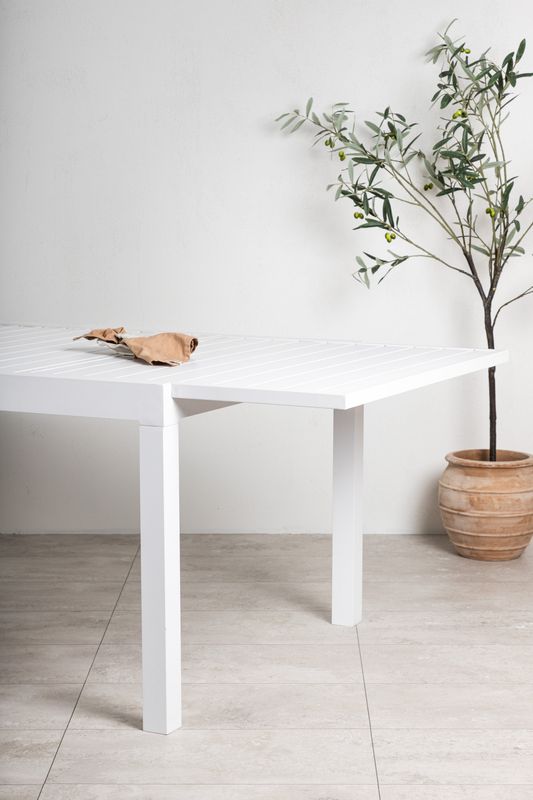 Venture Home Marbella Bord i Vit Aluminium