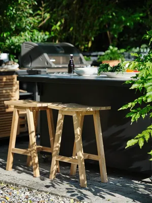 Brafab Keros Barstol i Naturlig Teak