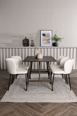 Venture Home Matgrupp Kaseindon med Stolar Edina