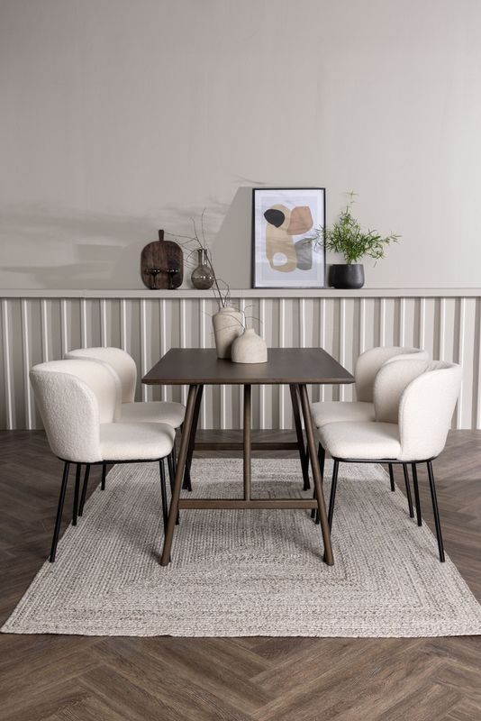 Venture Home Matgrupp Kaseindon med Stolar Edina