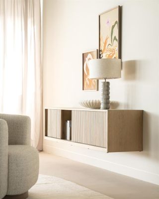Eleonora TV-bänk Milo 180 cm - Natur Natur