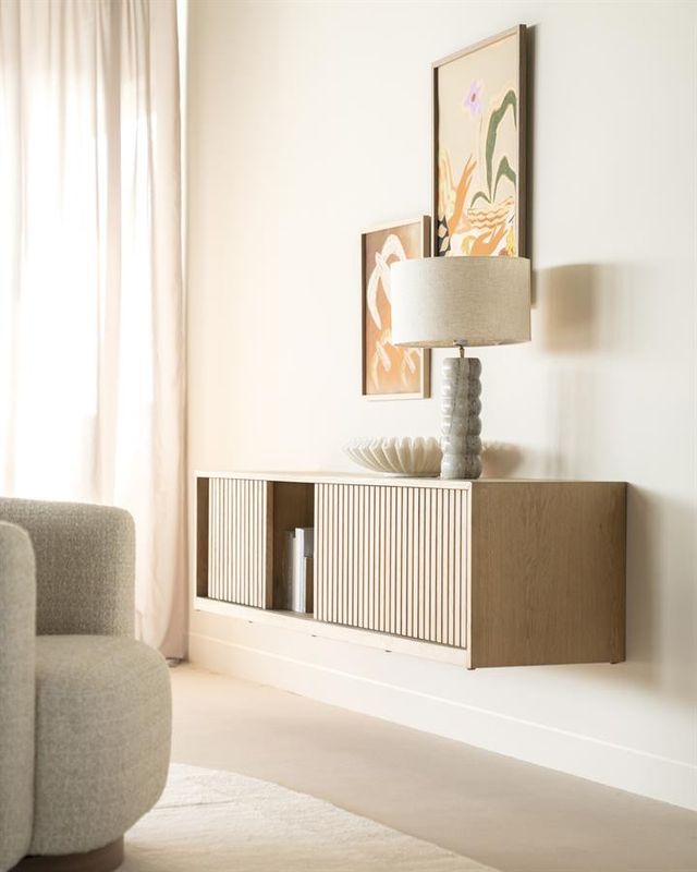 Eleonora TV-bänk Milo 180 cm - Natur Natur