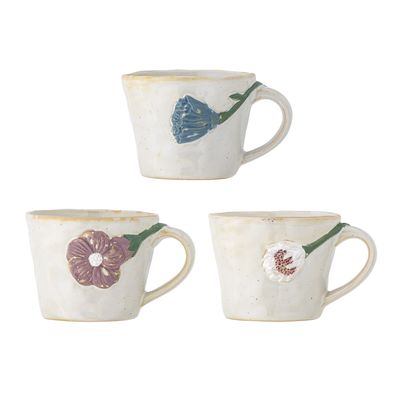 Creative Collection Loua Kopp, Grå, Stengods - 4-pack