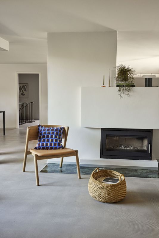 Hübsch Oblique Loungestol Natur