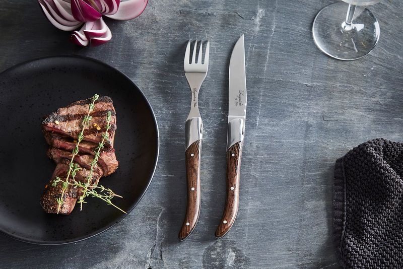 Laguiole By Hâws grillgafflar 6-pack, handtag i wengéträ