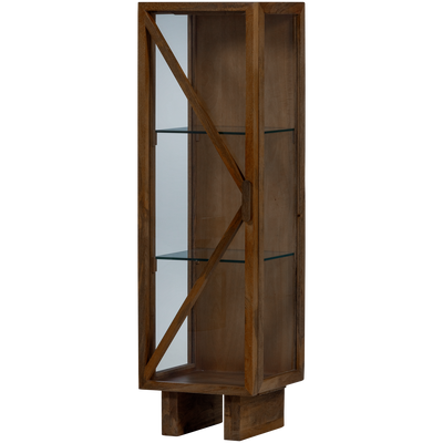 WOOOD KELLA Vitrinskåp i Mangoträ Brun