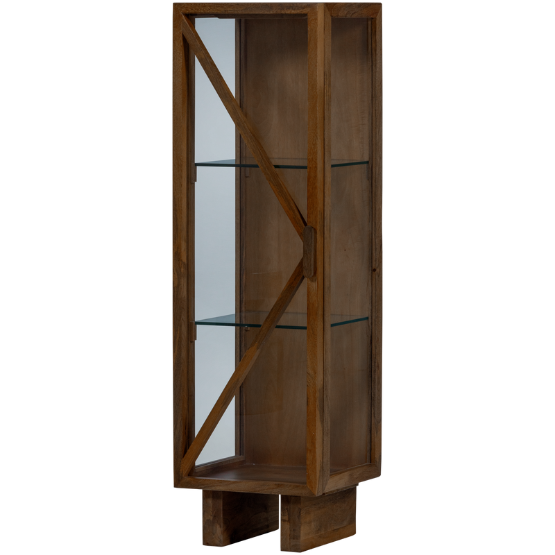 WOOOD KELLA Vitrinskåp i Mangoträ Brun