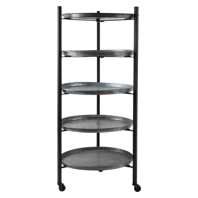 Affari of Sweden TREASURE Hylla, Svart/brun 60x125 cm