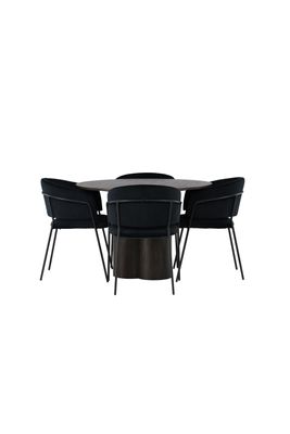 Venture Home Matgrupp Olivia med Stolar Selma