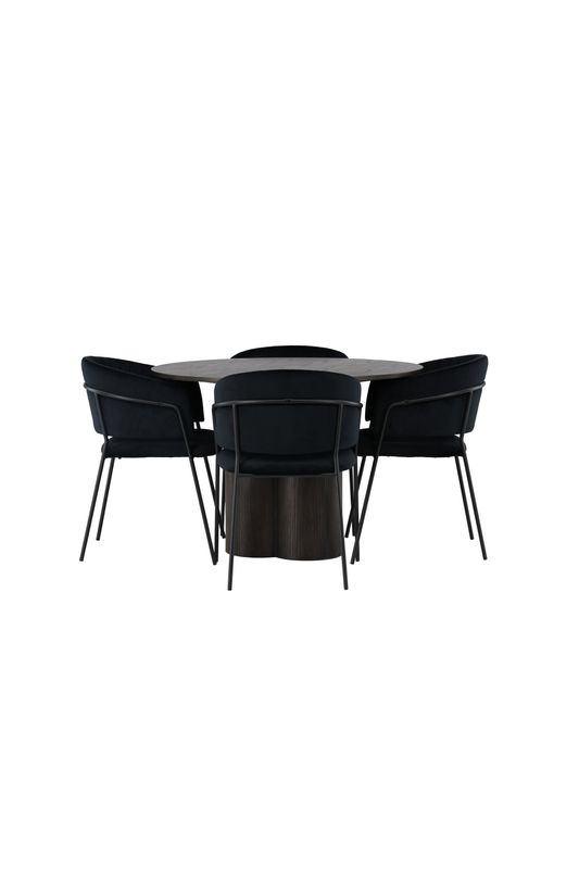 Venture Home Matgrupp Olivia med Stolar Selma