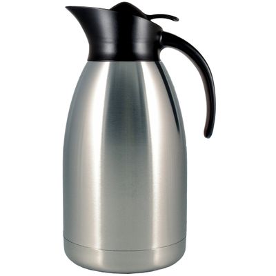 Buffé Ståltermoskanna 2,0l Borstad