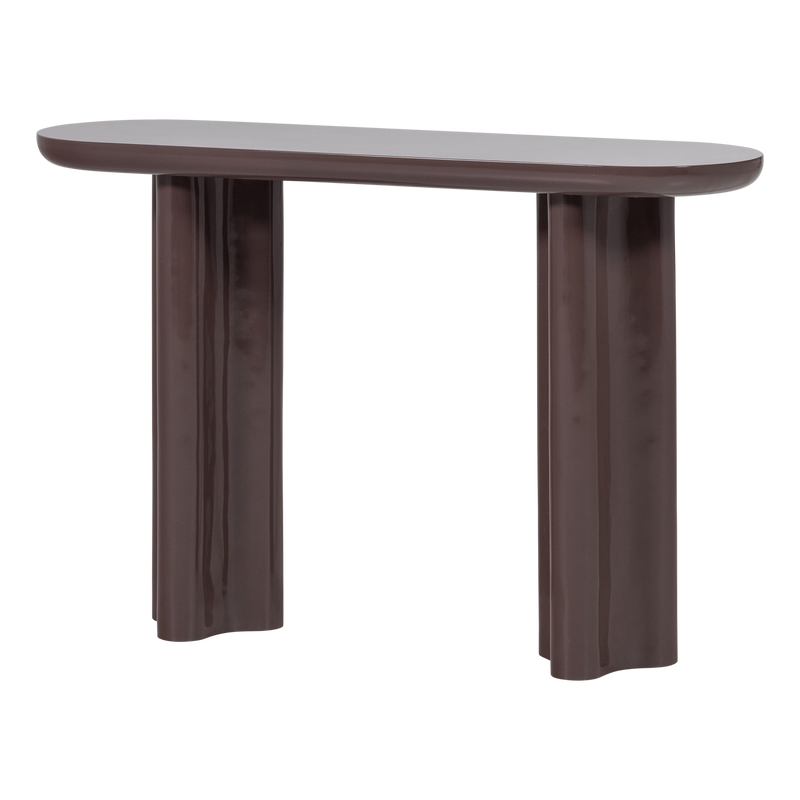 WOOOD EVARA Sidobord i Trä Högblank Mörkbrun [FSC]