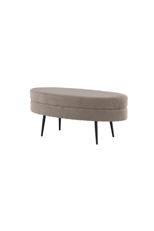 Venture Home Otto Ottoman Sittpuff i Greige Teddy