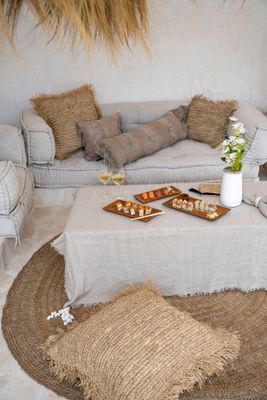 Bazar Bizar The Linen Duk - Beige - 150x250 cm