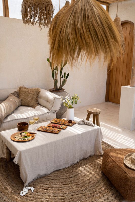 Bazar Bizar The Linen Duk - Beige - 150x250 cm