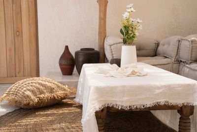 Bazar Bizar The Linen Duk - Vit - 180x300 cm