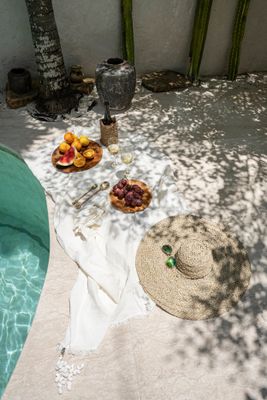 Bazar Bizar The Linen Duk - Vit - 180x300 cm