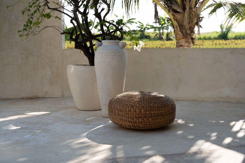 Bazar Bizar The Hyacinth Pouffe - Natur - M