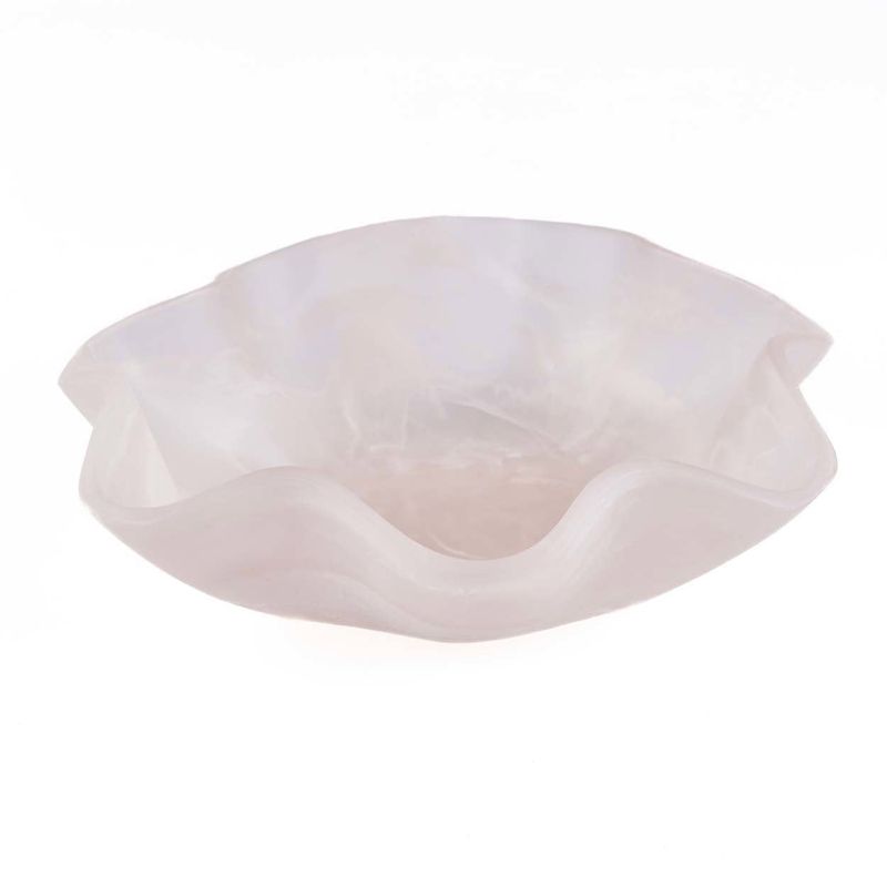 Bazar Bizar The Resin Organisk Fruktskål - Rosa Vit