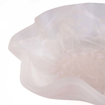 Bazar Bizar The Resin Organisk Fruktskål - Rosa Vit
