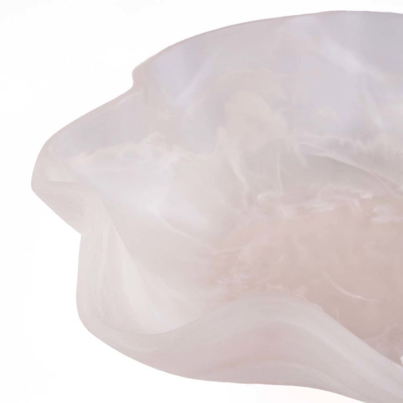 Bazar Bizar The Resin Organisk Fruktskål - Rosa Vit