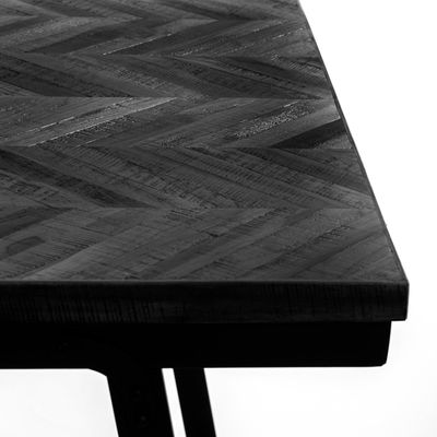 Bazar Bizar The Herringbone Högt bord - Svart - 140cm