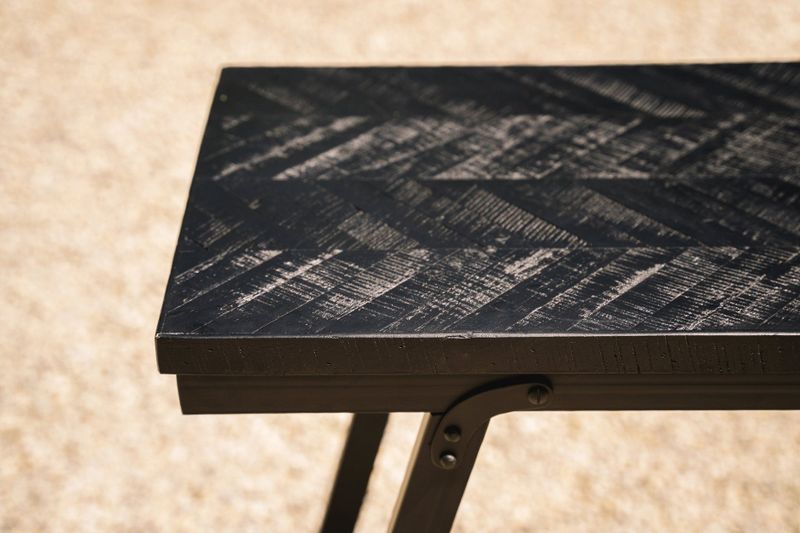 Bazar Bizar The Herringbone Högt bord - Svart - 140cm