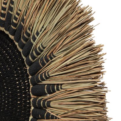 Bazar Bizar The Raffia Macramé Väggdekoration - Svart Natur