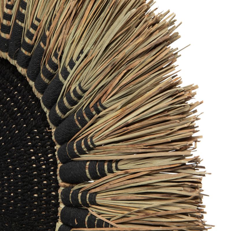 Bazar Bizar The Raffia Macramé Väggdekoration - Svart Natur