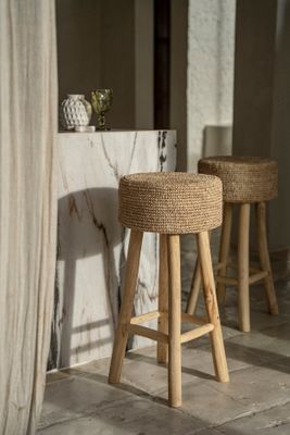 Bazar Bizar Barstol i Raffia