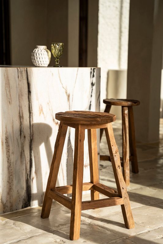 Bazar Bizar The Shibori Barstol - Natur