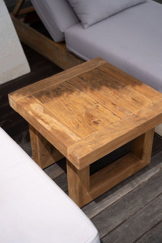 Bazar Bizar The Reclaimed Teak Sidobord - Natur