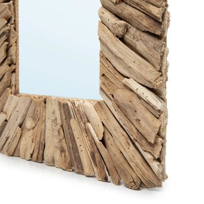 Bazar Bizar The Driftwood Inramad Spegel - Natur - M
