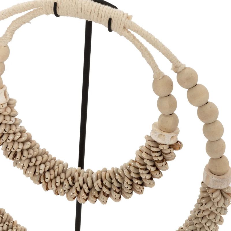 Bazar Bizar The Double Shell Halsband på Stativ - Natur