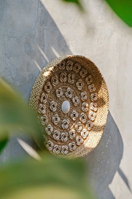 Bazar Bizar The Caribe Shell Plate Väggdekoration - Naturvit - M
