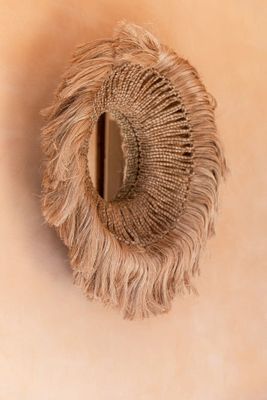 Bazar Bizar The Abaca Solomon Spegel - Natur