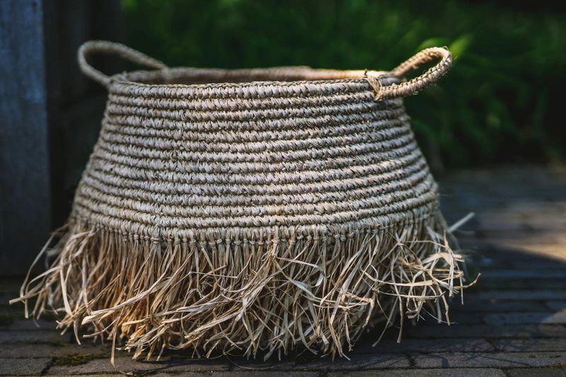 Bazar Bizar The Raffia Deluxe Korgar - Natur - Stor