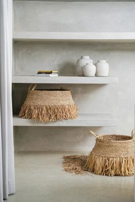 Bazar Bizar The Raffia Deluxe Korgar - Natur - Stor