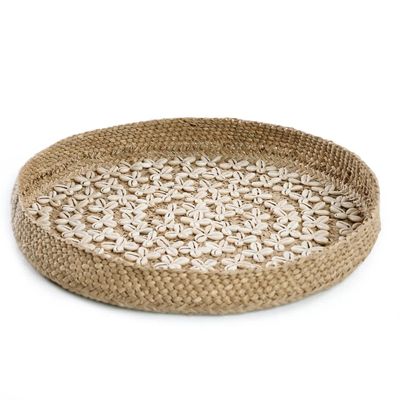 Bazar Bizar The Costa Shell Plate Väggdekoration - Naturvit - M