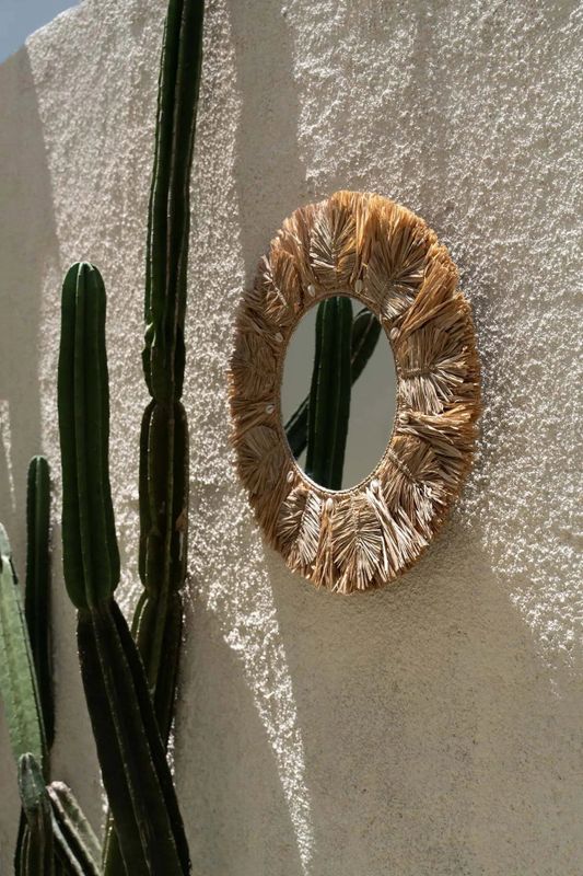 Bazar Bizar The Palm Tree Mirror - Natur - M