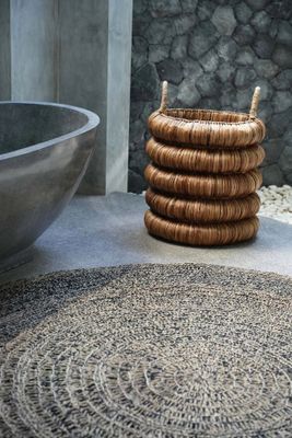 Bazar Bizar The Seagrass Carpet - Natur Svart - 150 cm