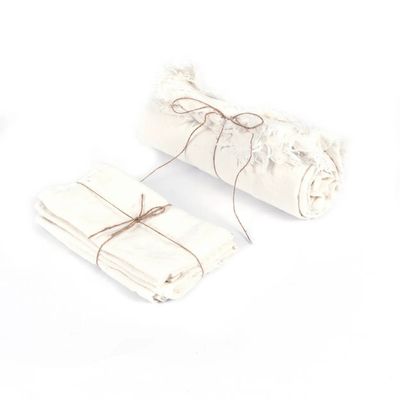 Bazar Bizar The Linen Duk - Vit - 180x300 cm