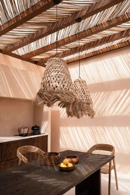 Bazar Bizar The Abaca Jelly Fish Hänglampa - Natur - M
