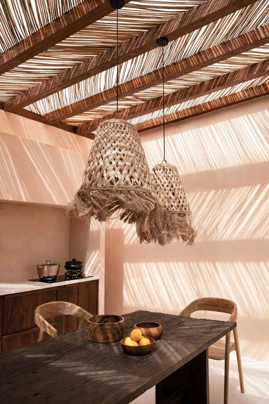 Bazar Bizar The Abaca Jelly Fish Hänglampa - Natur - M