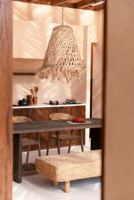 Bazar Bizar The Abaca Jelly Fish Hänglampa - Natur - L