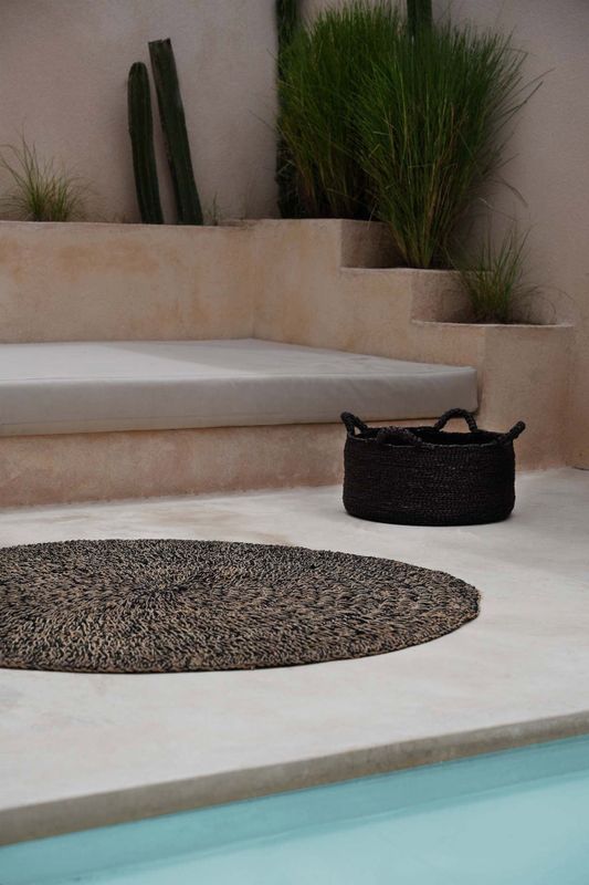Bazar Bizar The Seagrass Carpet - Natur Svart - 150 cm
