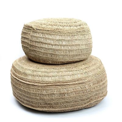 Bazar Bizar The Seagrass Pouffe - Natur - M