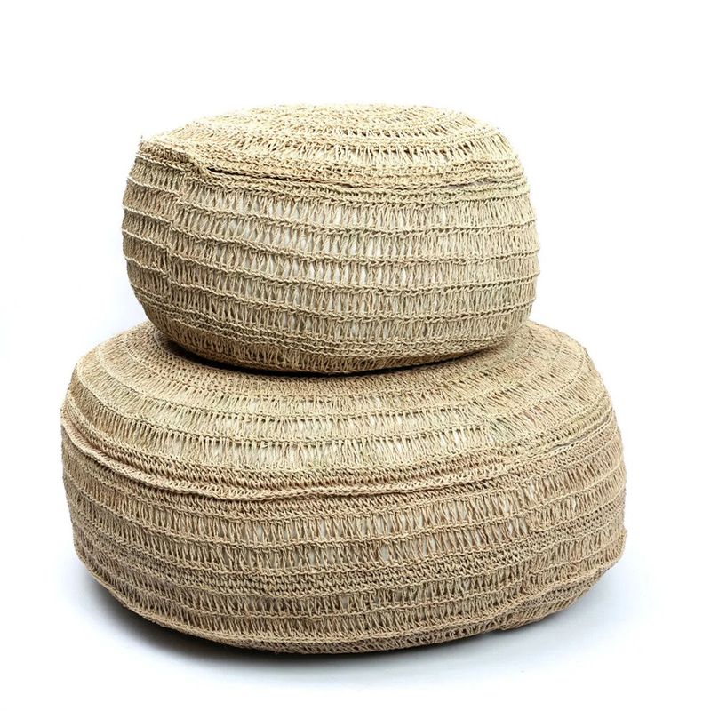 Bazar Bizar The Seagrass Pouffe - Natur - M