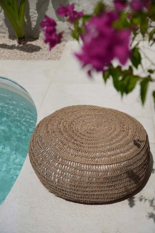Bazar Bizar The Seagrass Pouffe - Natur - M